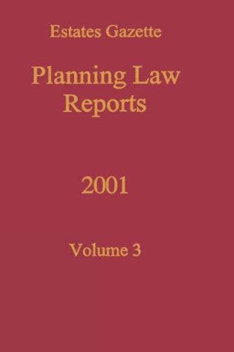 Tapa de Planning Law Reports