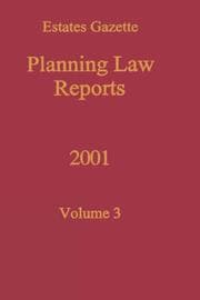 Tapa de Planning Law Reports