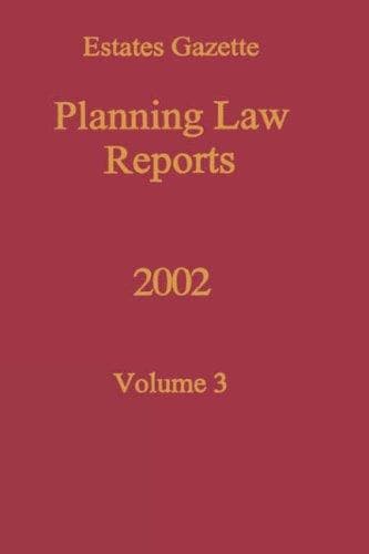 Tapa de Planning Law Reports 2002