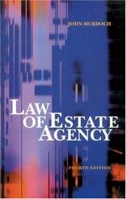 Tapa de Law of Estate Agency