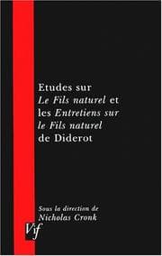 Tapa de Etudes Sur Le Fils Naturel Et Les Entretiens Sur Le Fils Naturel De Diderot (Vif)