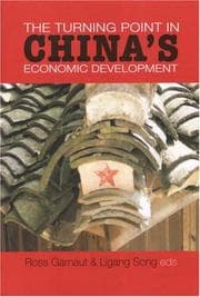Tapa de The turning point in China's economic development