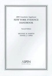 Tapa de New York Evidence Handbook