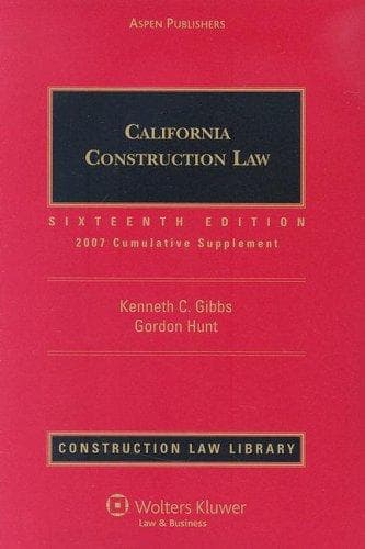 Tapa de California Contruction Law