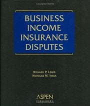 Tapa de Business income insurance disputes
