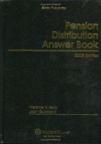 Tapa de Pension Distribution Answer Book 2008