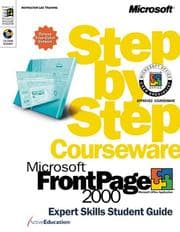 Tapa de Microsoft FrontPage 2000 Step by Step Courseware Expert Skills Color Class Pack (Notes from the Field)