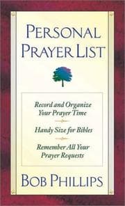 Tapa de Personal Prayer List
