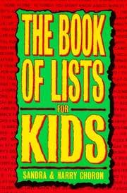 Tapa de The book of lists for kids