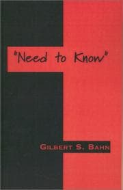 Tapa de "Need to Know"