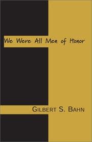 Tapa de We Were All Men of Honor