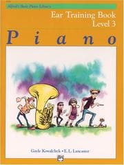 Tapa de Alfred's Basic Piano Library Ear Training, Bk 3