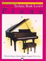 Tapa de Alfred's Basic Piano Library Technic, Bk 4