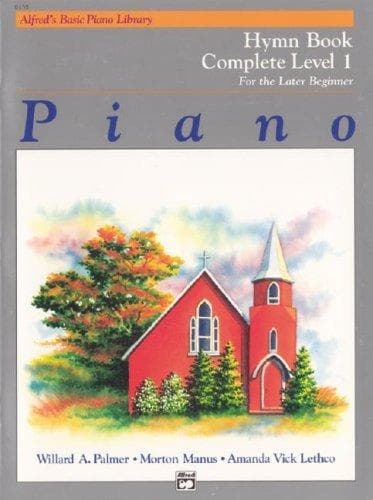 Tapa de Alfred's Basic Piano Library Hymn Book Complete, Bk 1