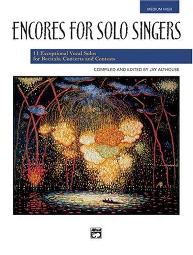 Tapa de Encores for Solo Singers