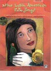 Tapa de Nine Latin American Folk Songs, Medium High Voice
