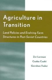 Tapa de Agriculture in transition