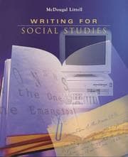 Tapa de Writing for social studies