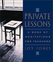 Tapa de Private Lessons Meditations For Teachers