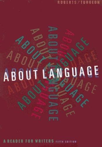 Tapa de About language : a reader for writers