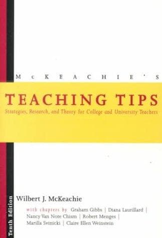 Tapa de McKeachie's teaching tips