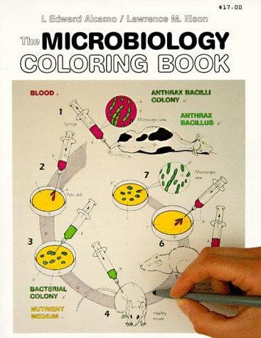 Tapa de Microbiology Coloring Book