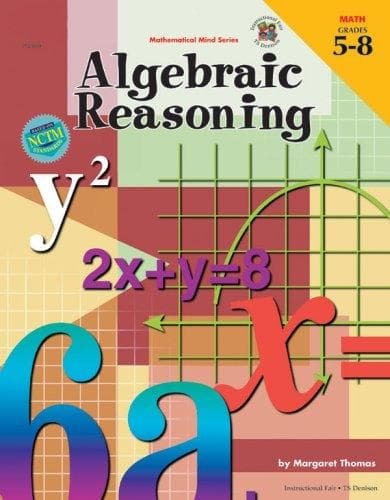 Tapa de Algebraic Reasoning, Grades 5 to 8 (Mathematical Mind)