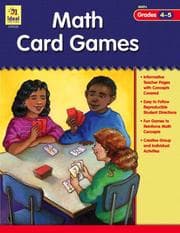 Tapa de Math Card Games, Grades 4-5 (Ideal Math Card Games)
