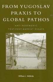 Tapa de From Yugoslav Praxis to Global Pathos