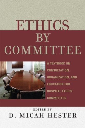 Tapa de Ethics by Committee