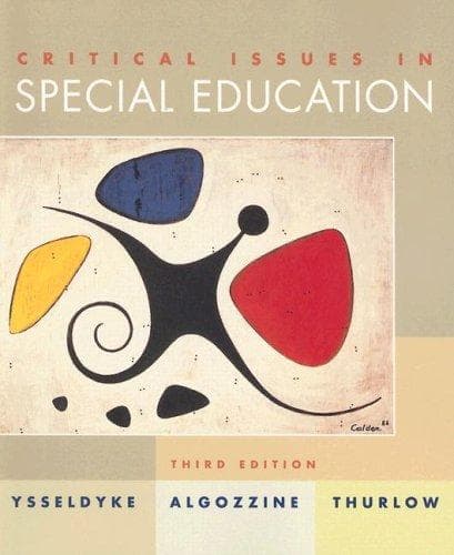 Tapa de Critical issues in special education