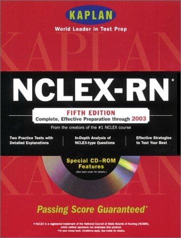 Tapa de Kaplan NCLEX-RN With CD-ROM, Fifth Edition