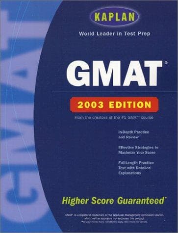 Tapa de Kaplan GMAT 2003