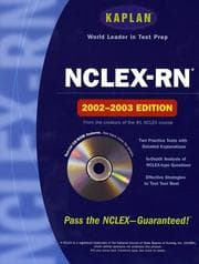 Tapa de Kaplan NCLEX-RN with CD-ROM, 2002-2003