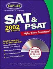 Tapa de Kaplan SAT & PSAT 2002 with CD-ROM Fall Edition