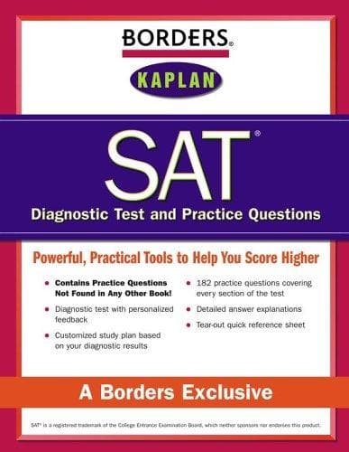 Tapa de Borders SAT Diagnostic Tests and Practice Questions