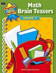 Tapa de Math Brain Teasers Grade 5 (Practice Makes Perfect)