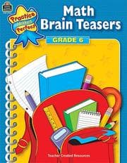 Tapa de Math Brain Teasers Grade 6 (Practice Makes Perfect (Teacher Created Materials))