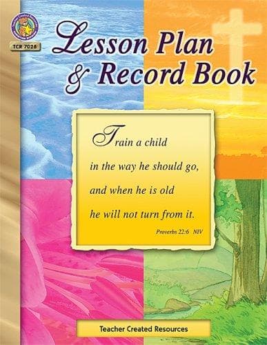 Tapa de Christian Lesson Plan & Record Book