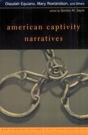 Tapa de American captivity narratives