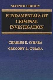 Tapa de Fundamentals of criminal investigation