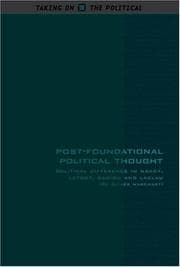 Tapa de Post-Foundational Political Thought