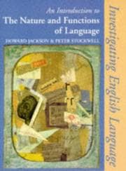 Tapa de An introduction to the nature and functions of language