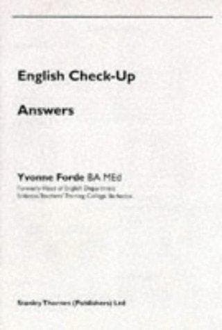 Tapa de English Check-Up
