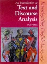 Tapa de An Introduction to Text & Discourse Analysis