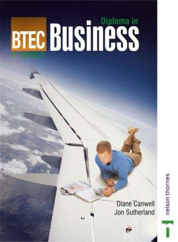 Tapa de BTEC First Business