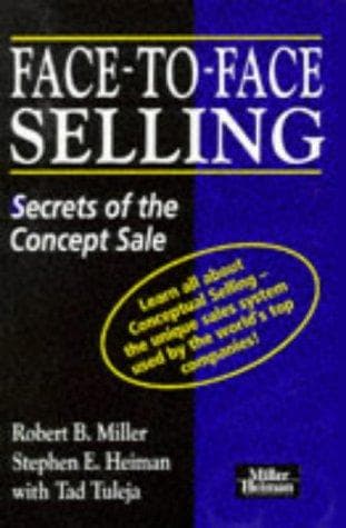 Tapa de Face to Face Selling