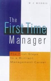 Tapa de The First Time Manager