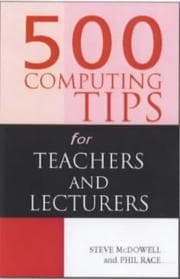 Tapa de 500 COMPUTING TIPS FOR TEACHERS/LECTURERS 2E (500 Tips Series)