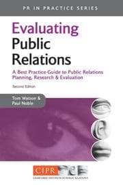 Tapa de Evaluating public relations